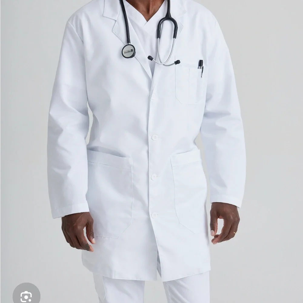 Barco Uniforms Men's White Professional Coat - Picture 2 of 7